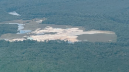 Illegal mining operation in Venezuela’s Bolívar state.