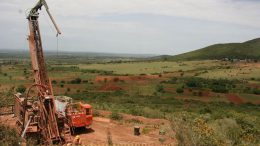 Diamond Drill Rig, Nyanzaga Hill, OreCorp