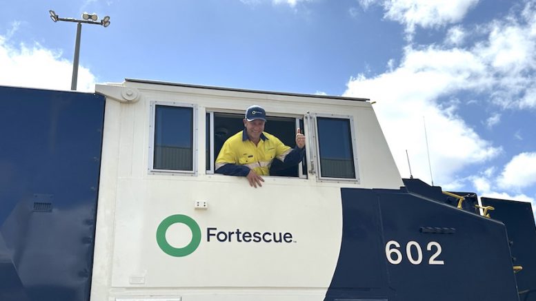 Fortescue rolls out battery trains in Western Australia