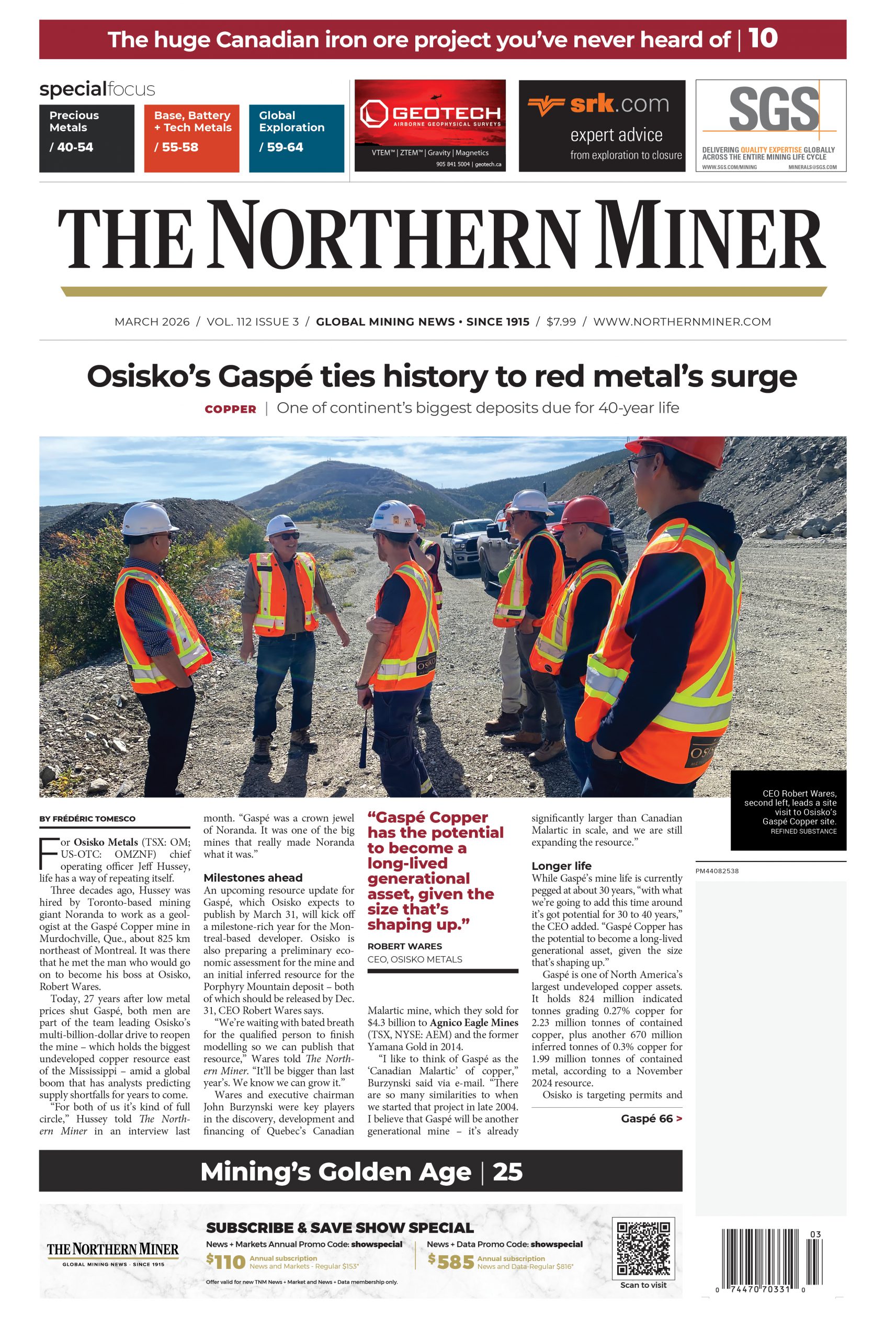 The Northern Miner March 2026 Vol 112 Issue 3