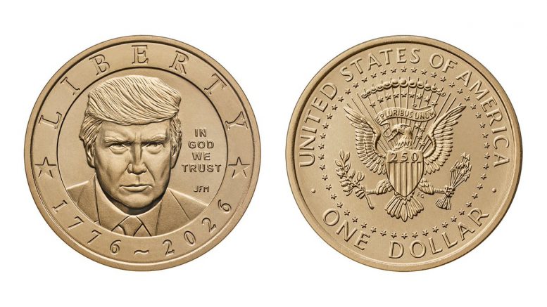 Trump gold coin
